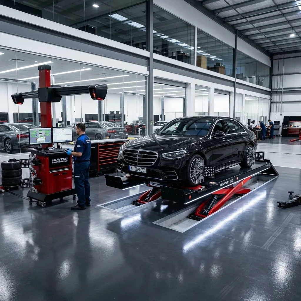 New car tire being installed